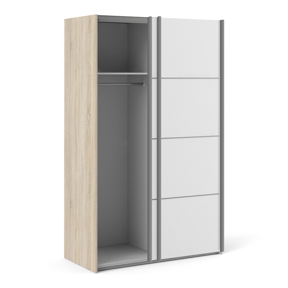 Verona 120cm Sliding Wardrobe with 2 Shelves