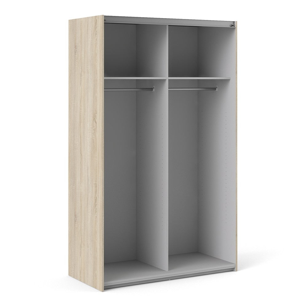 Verona 120cm Sliding Wardrobe with 2 Shelves