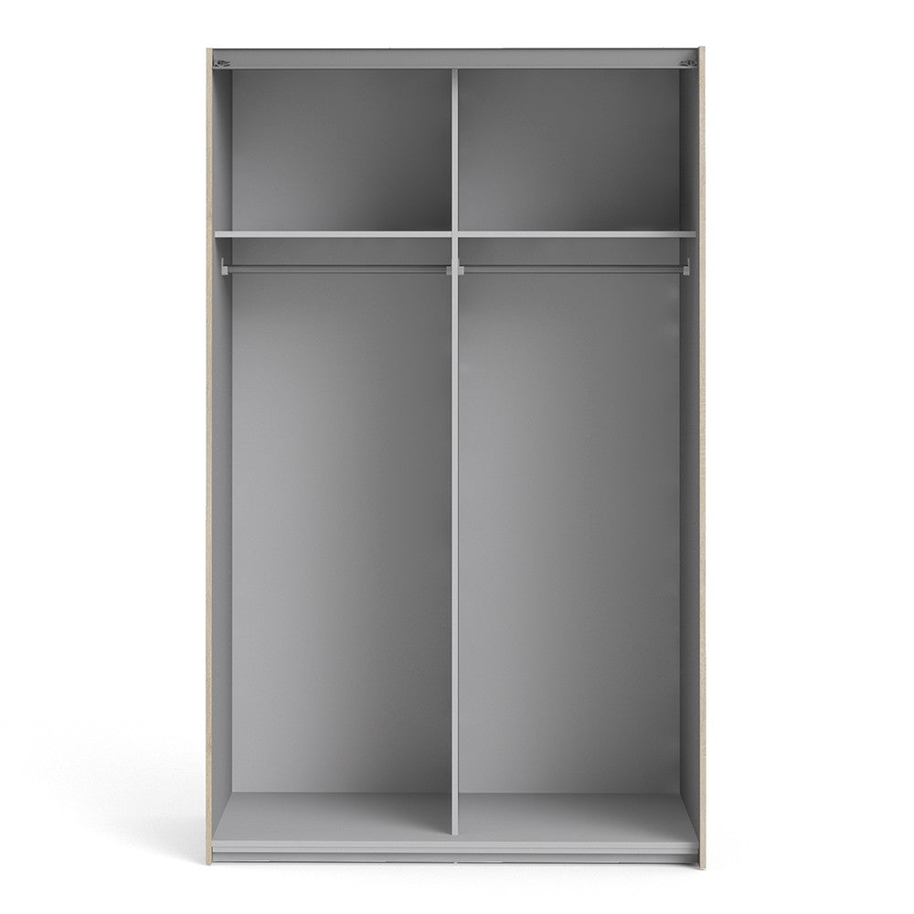 Verona 120cm Sliding Wardrobe with 2 Shelves