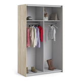 Verona 120cm Sliding Wardrobe with 2 Shelves