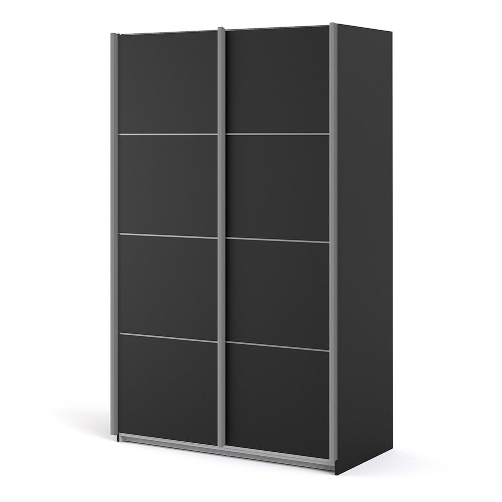 Verona 120cm Sliding Wardrobe with 2 Shelves