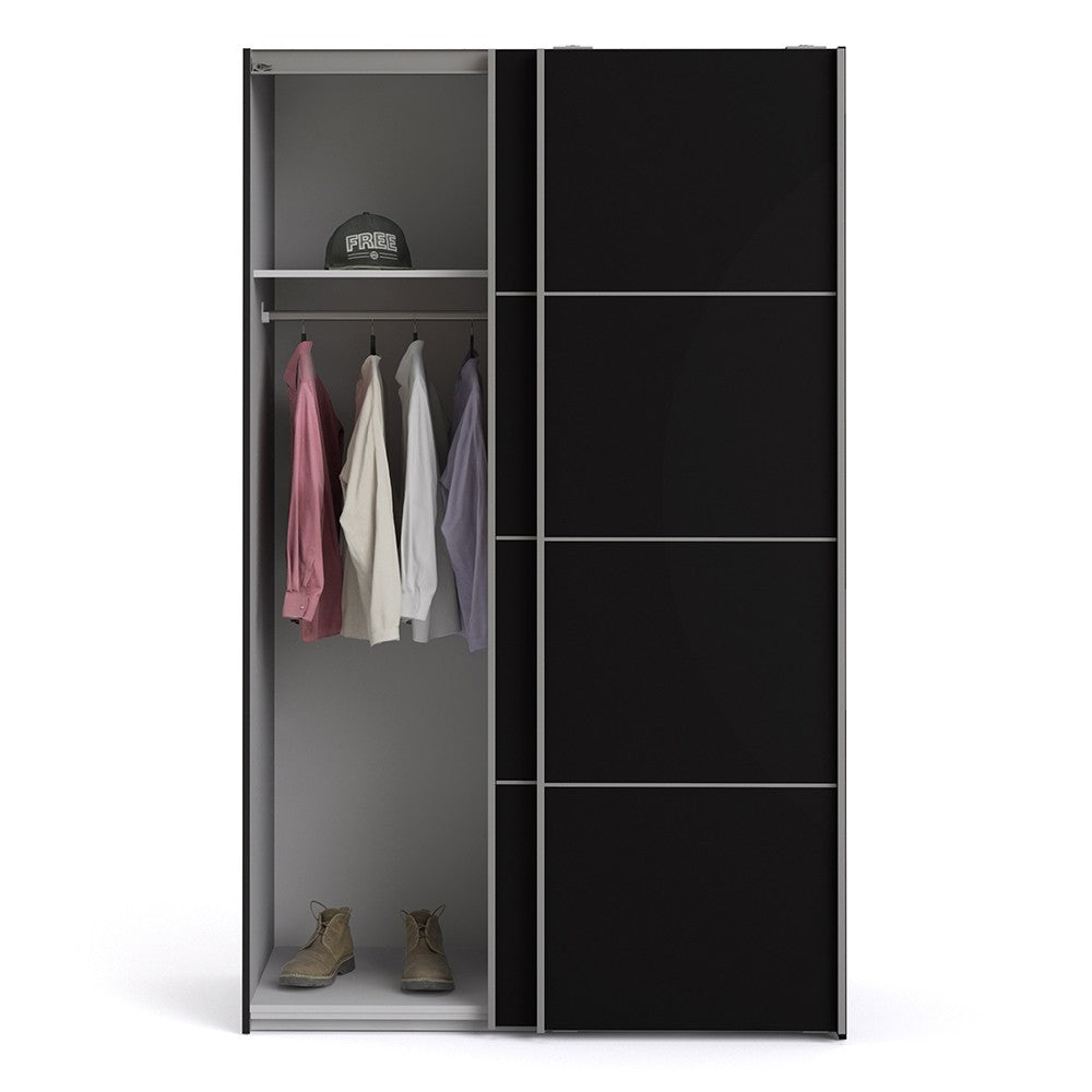 Verona 120cm Sliding Wardrobe with 2 Shelves