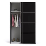 Verona 120cm Sliding Wardrobe with 2 Shelves