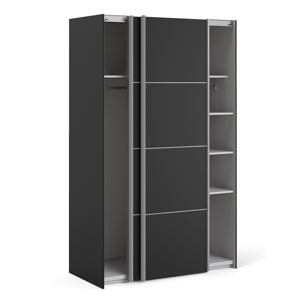 Verona 120cm Sliding Wardrobe with 5 Shelves