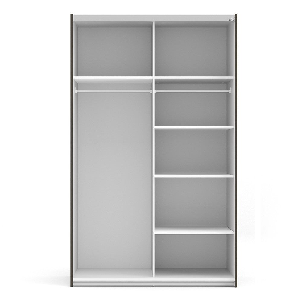 Verona 120cm Sliding Wardrobe with 5 Shelves