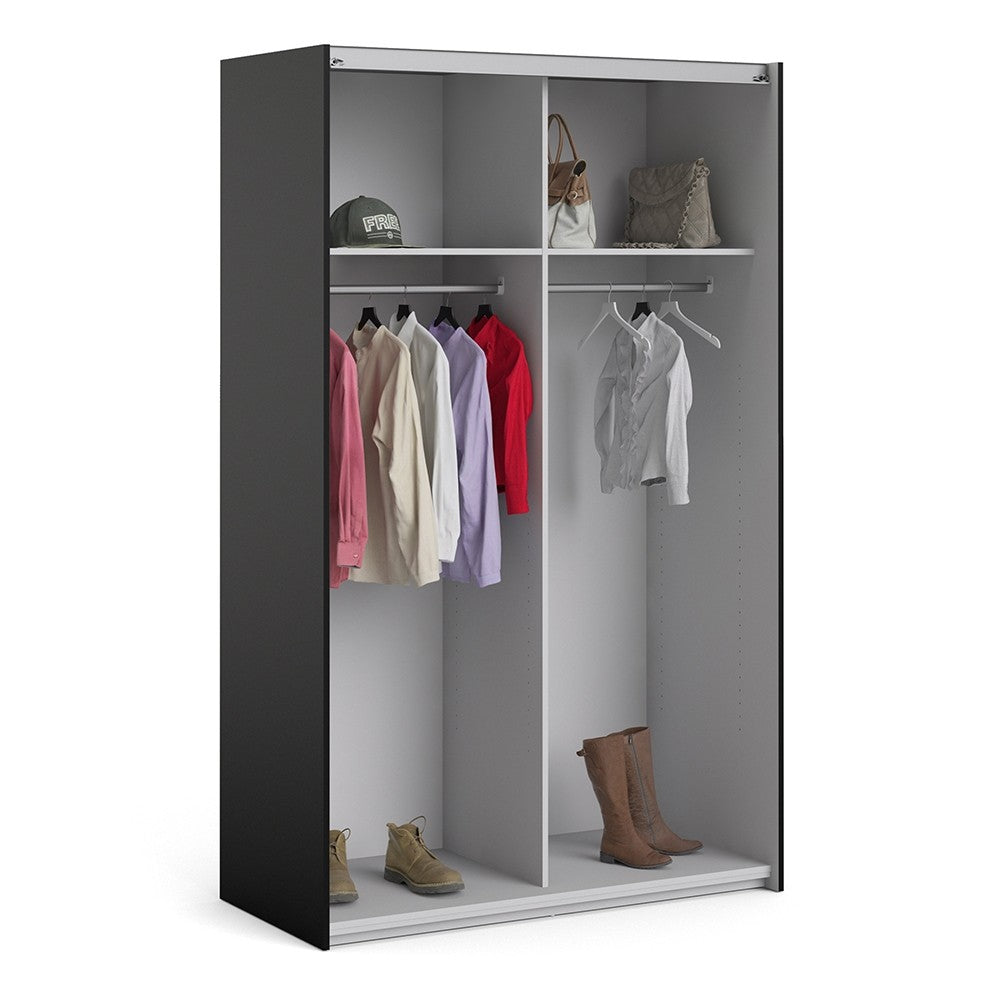 Verona 120cm Sliding Wardrobe with 2 Shelves