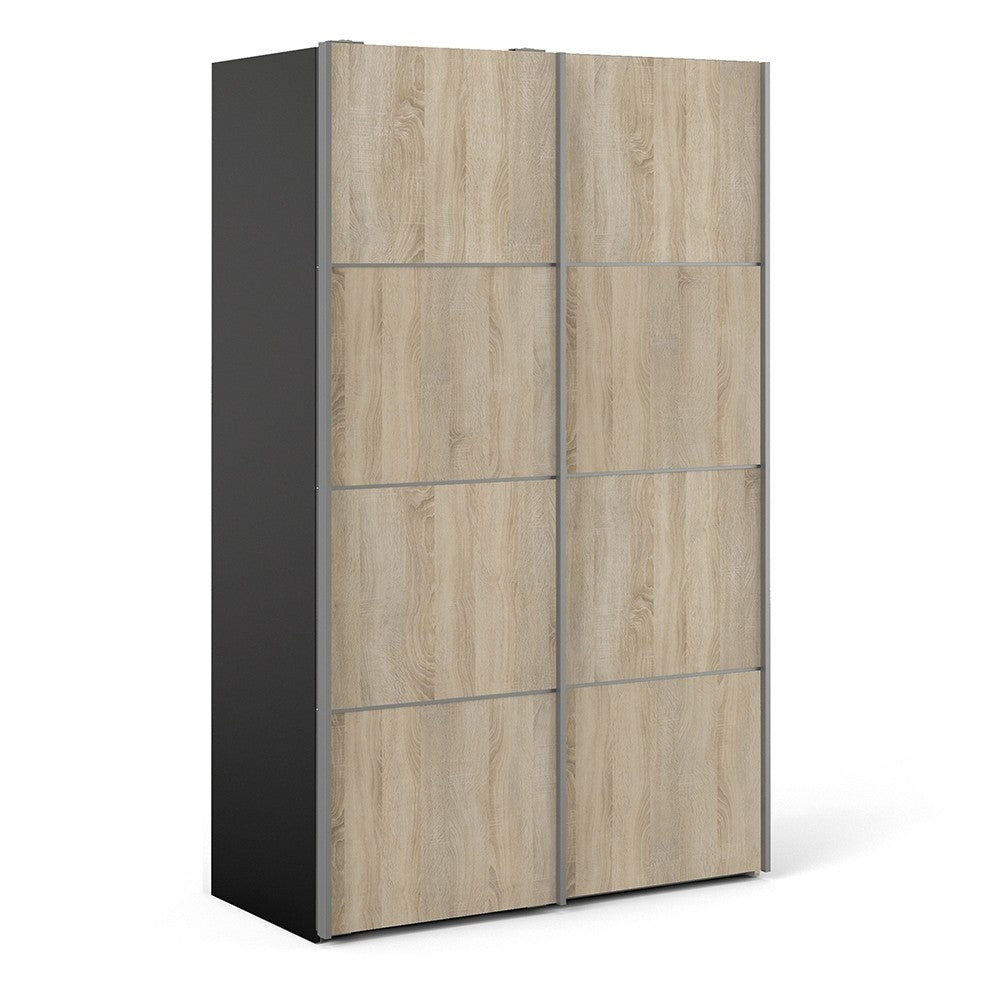 Verona 120cm Sliding Wardrobe with 2 Shelves