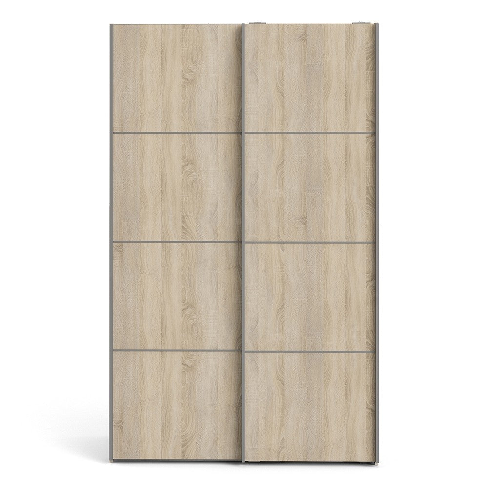 Verona 120cm Sliding Wardrobe with 2 Shelves