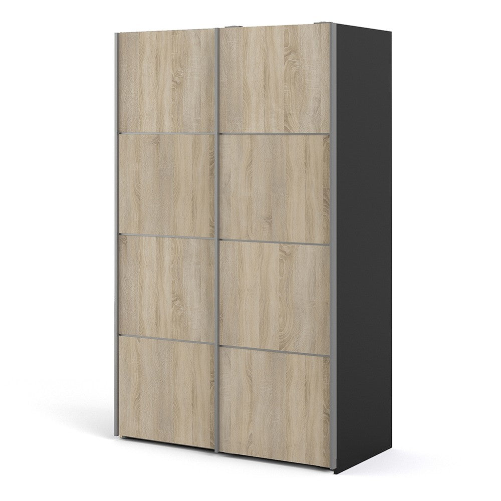 Verona 120cm Sliding Wardrobe with 2 Shelves