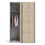 Verona 120cm Sliding Wardrobe with 2 Shelves