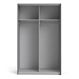 Verona 120cm Sliding Wardrobe with 2 Shelves