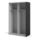 Verona 120cm Sliding Wardrobe with 2 Shelves