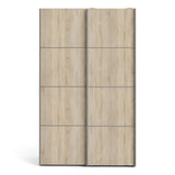 Verona 120cm Sliding Wardrobe with 5 Shelves