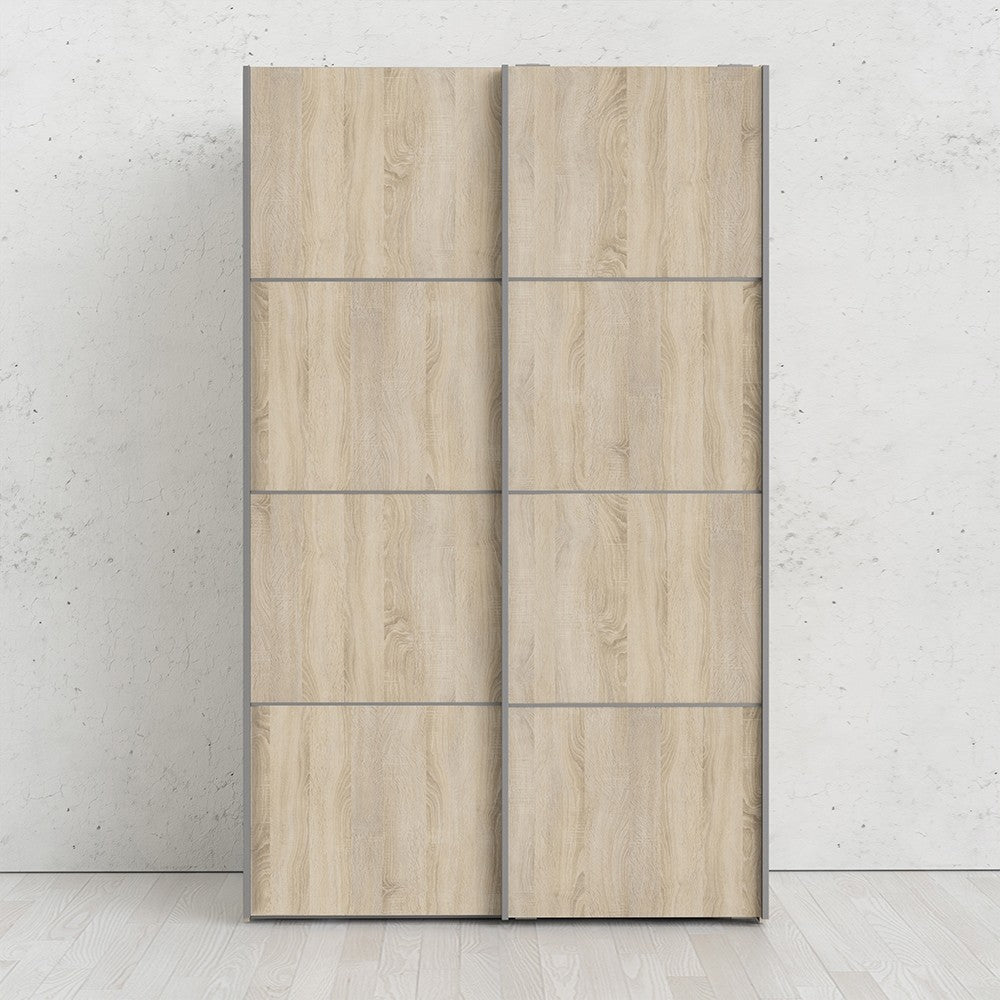 Verona 120cm Sliding Wardrobe with 5 Shelves