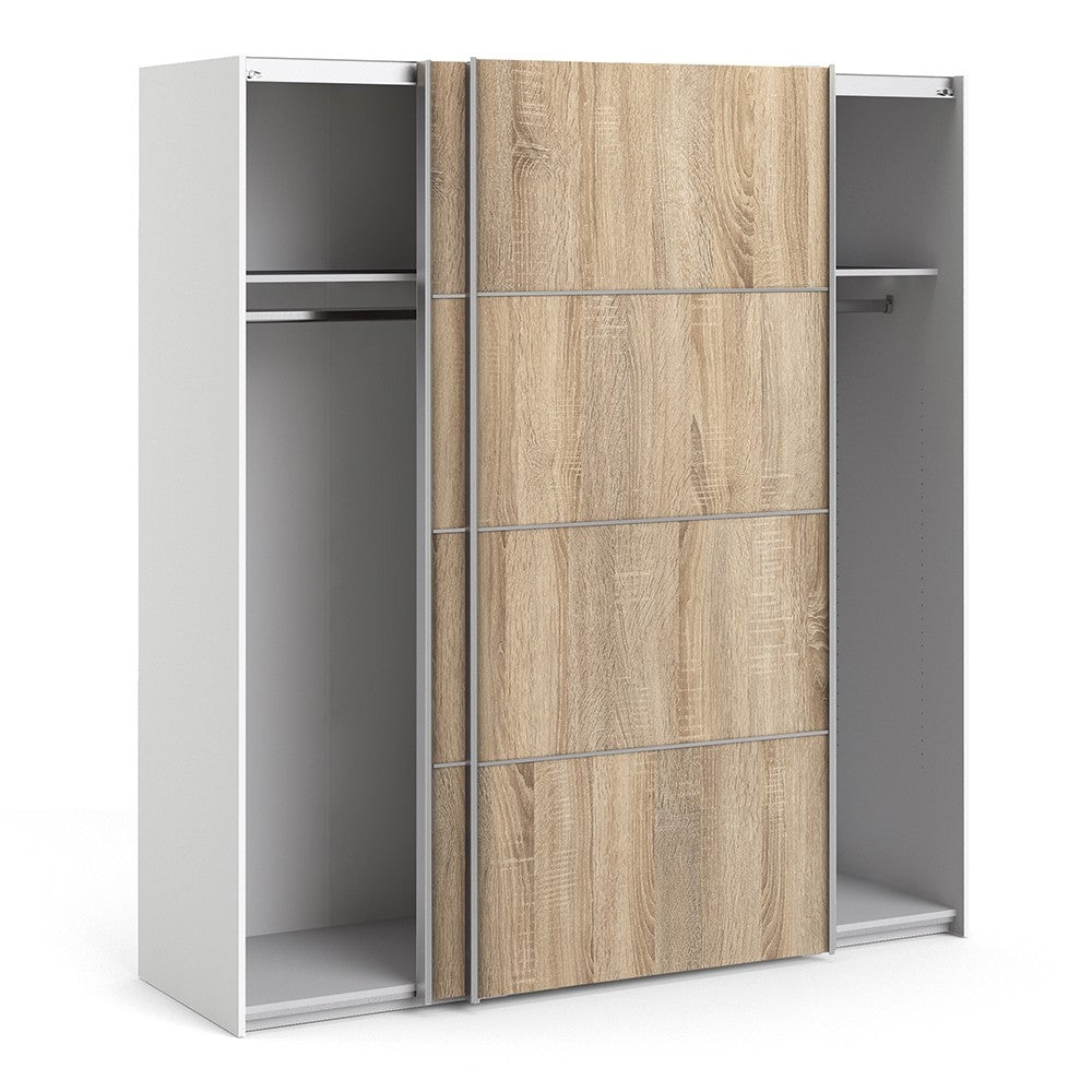 Verona 180cm Sliding Wardrobe with 2 Shelves