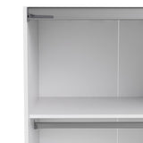 Verona 180cm Sliding Mirrored Wardrobe with 2 Shelves