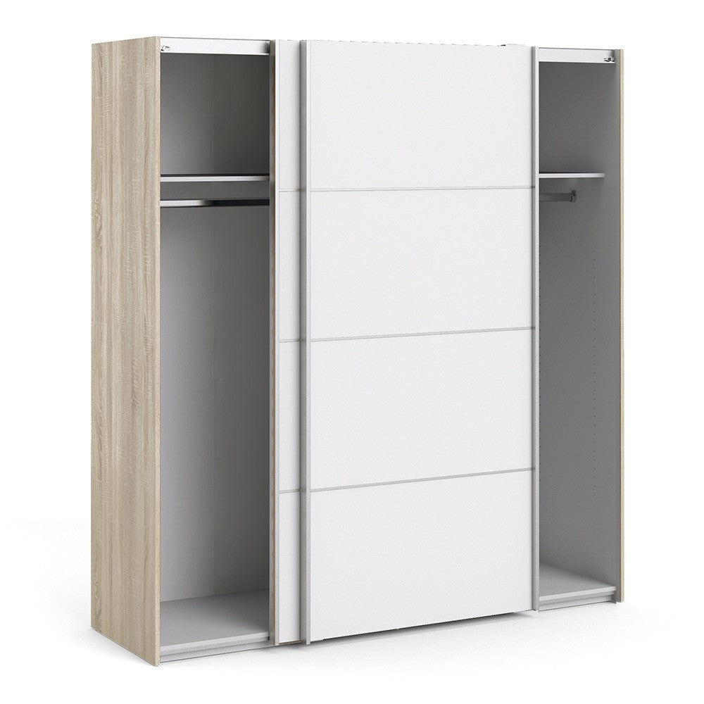 Verona 180cm Sliding Wardrobe with 2 Shelves