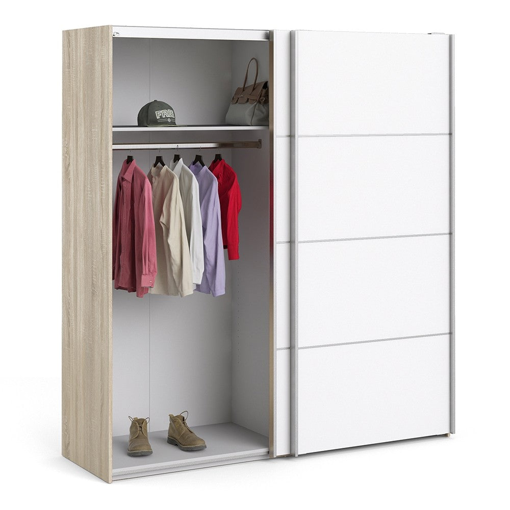 Verona 180cm Sliding Wardrobe with 2 Shelves