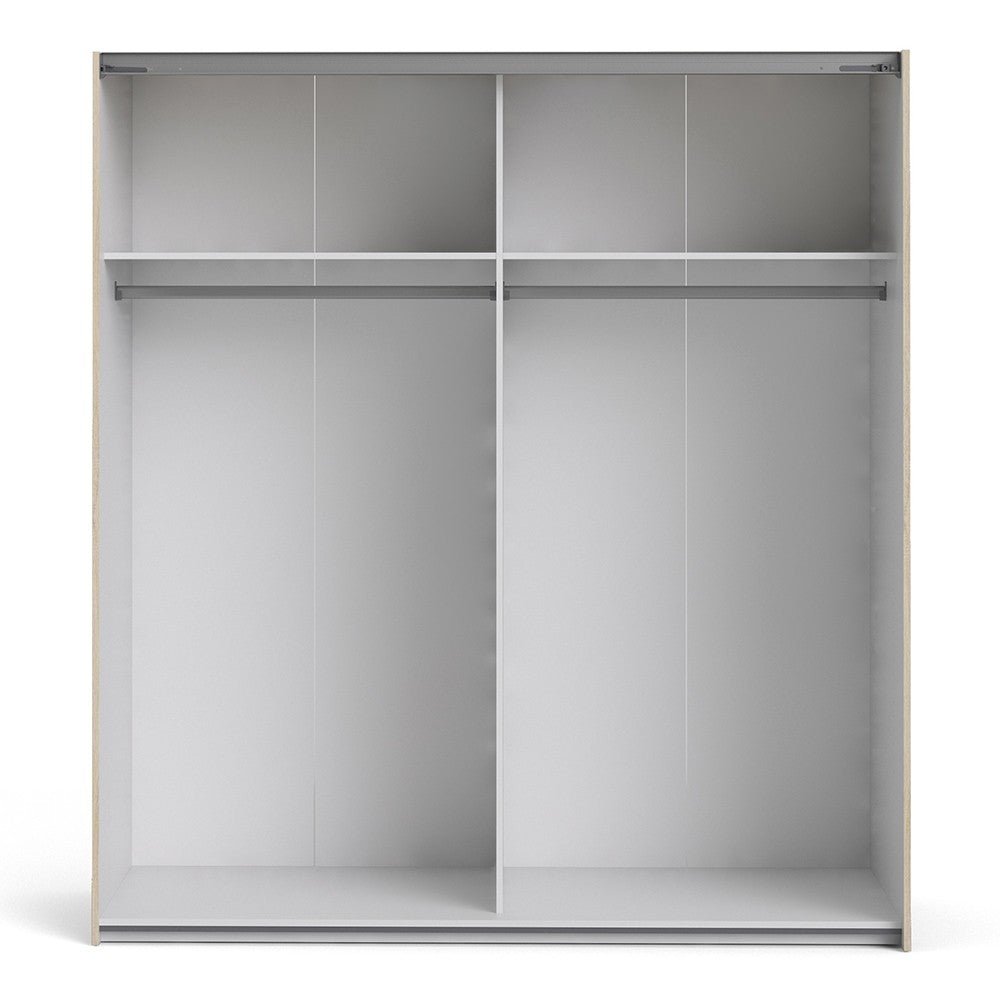 Verona 180cm Sliding Wardrobe with 2 Shelves