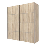 Verona 180cm Sliding Wardrobe with 2 Shelves