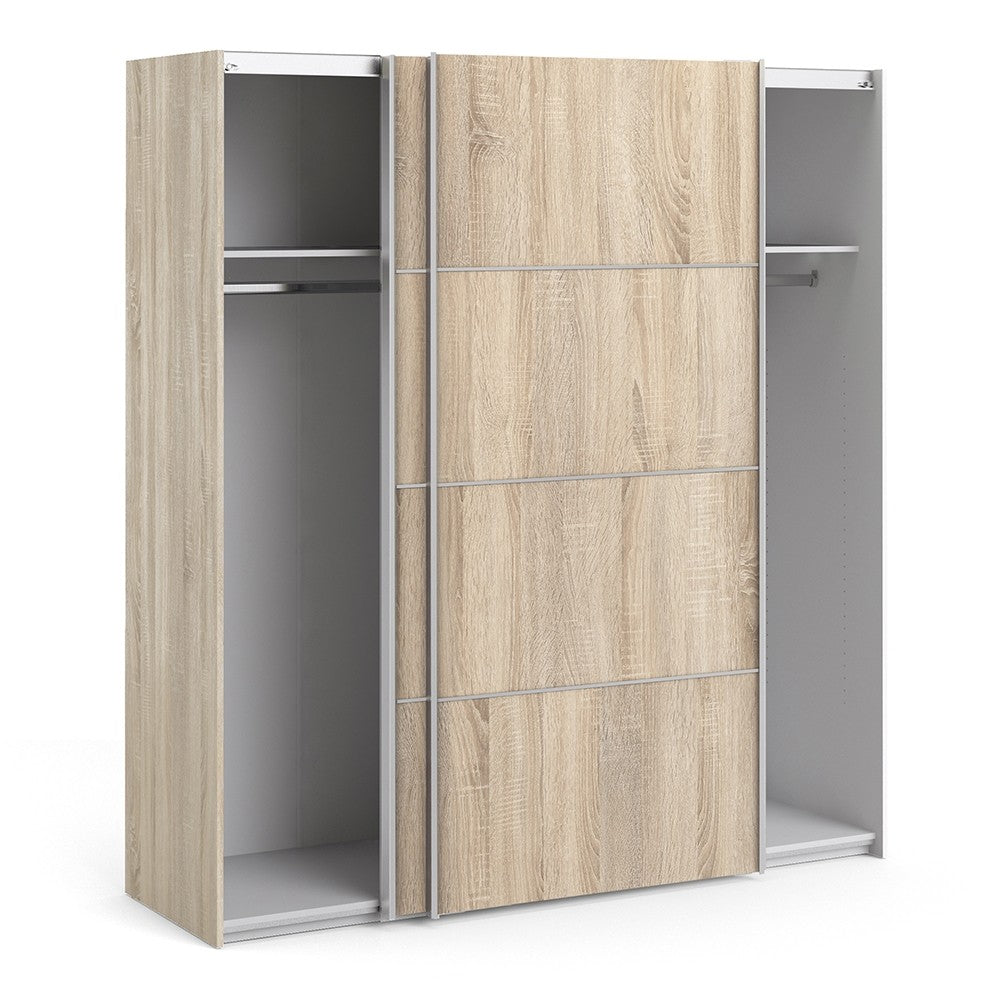 Verona 180cm Sliding Wardrobe with 2 Shelves