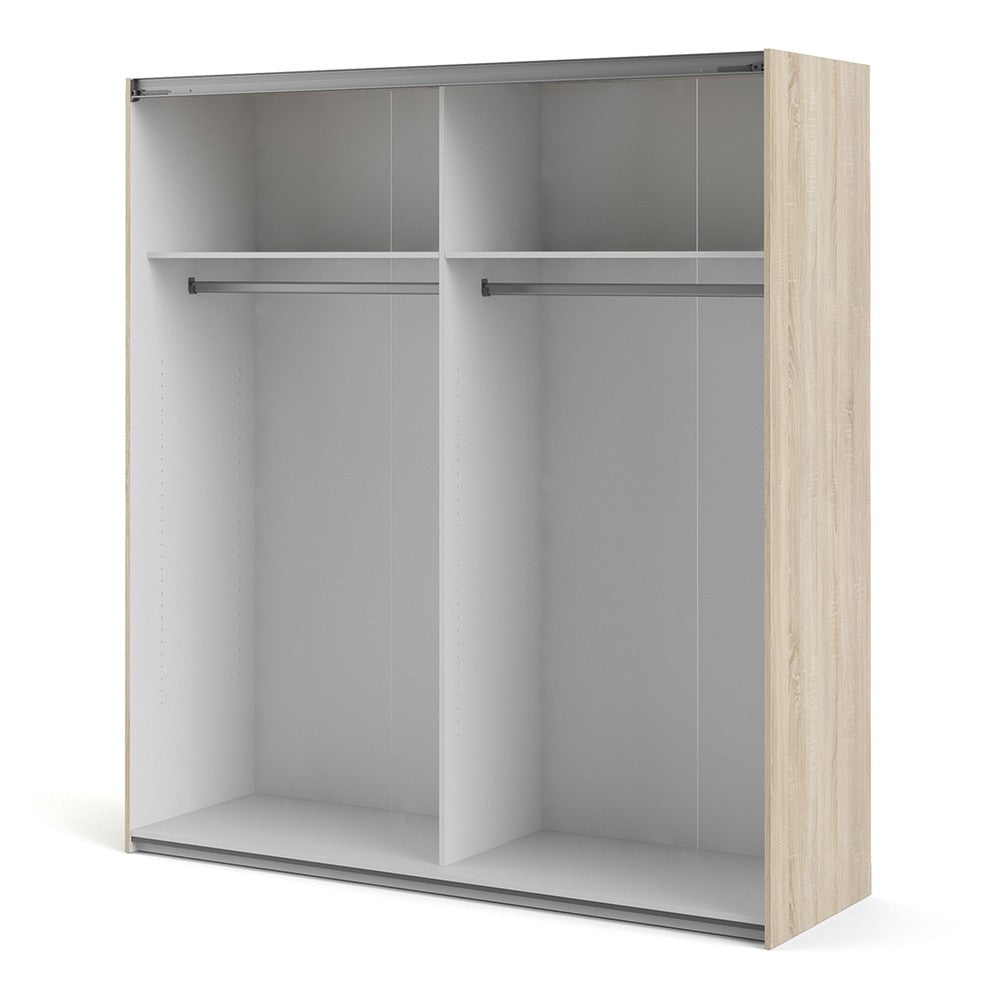 Verona 180cm Sliding Wardrobe with 2 Shelves