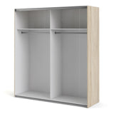 Verona 180cm Sliding Wardrobe with 2 Shelves