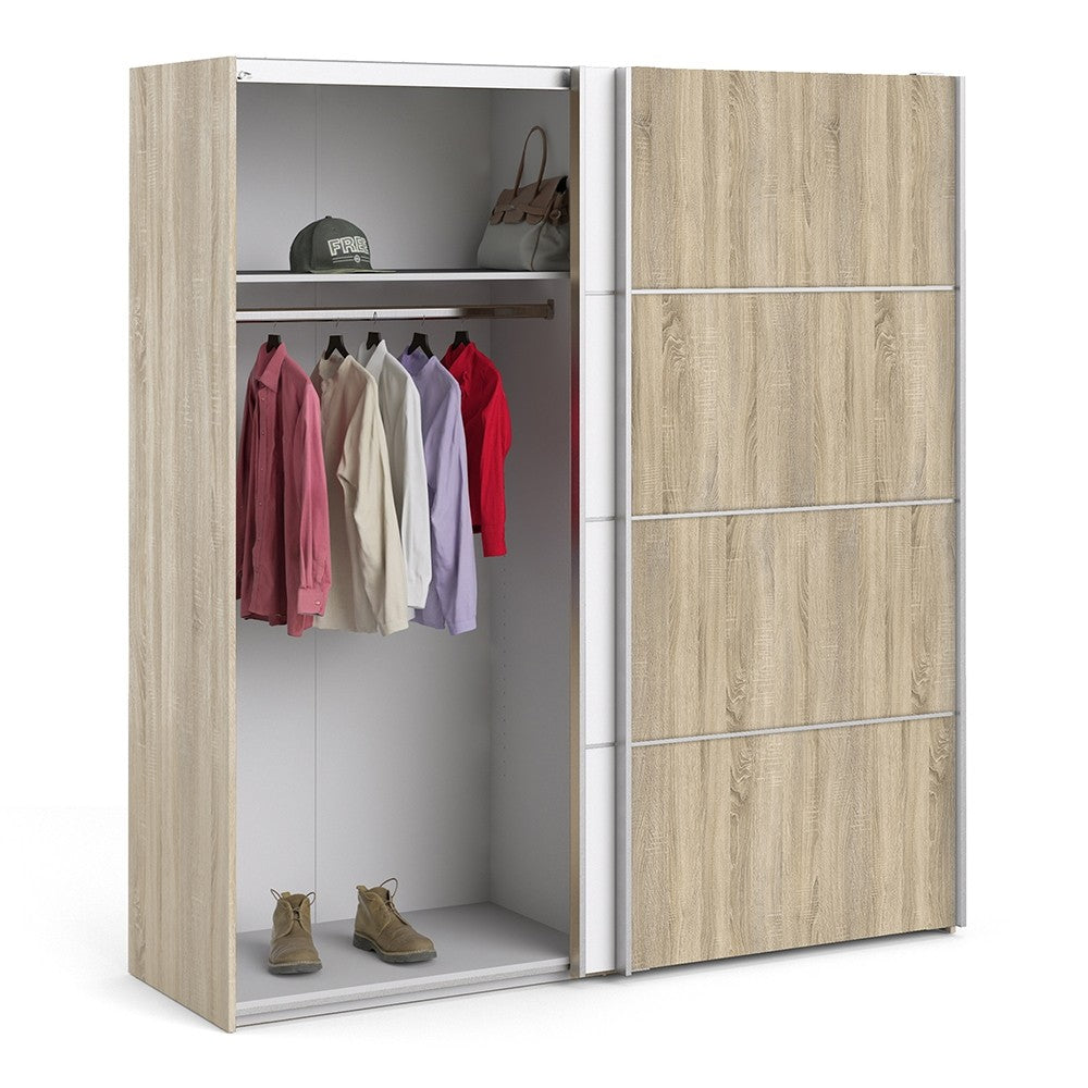 Verona 180cm Sliding Wardrobe with 2 Shelves