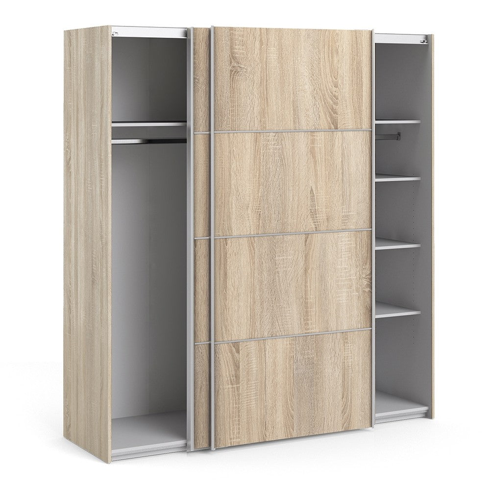 Verona 180cm Sliding Wardrobe with 5 Shelves