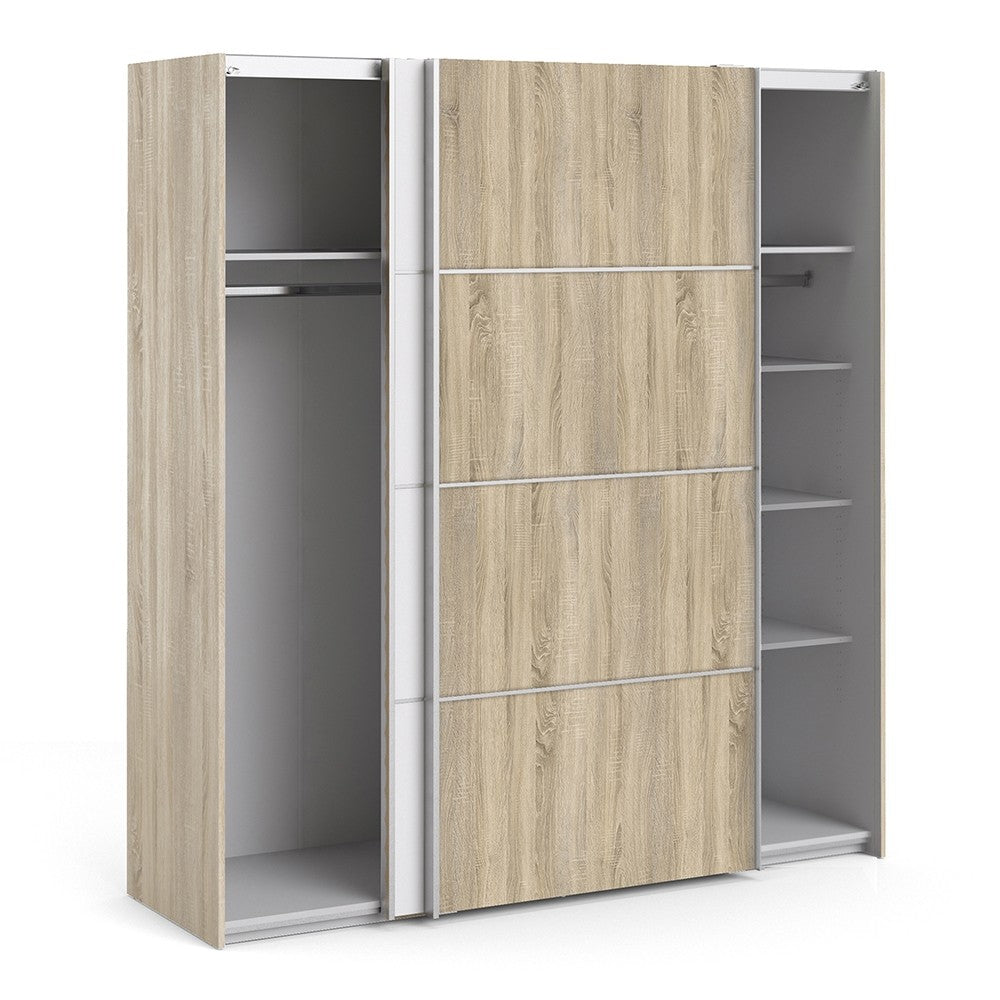 Verona 180cm Sliding Wardrobe with 5 Shelves