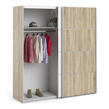 Verona 180cm Sliding Wardrobe with 5 Shelves