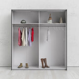 Verona 180cm Sliding Wardrobe with 2 Shelves