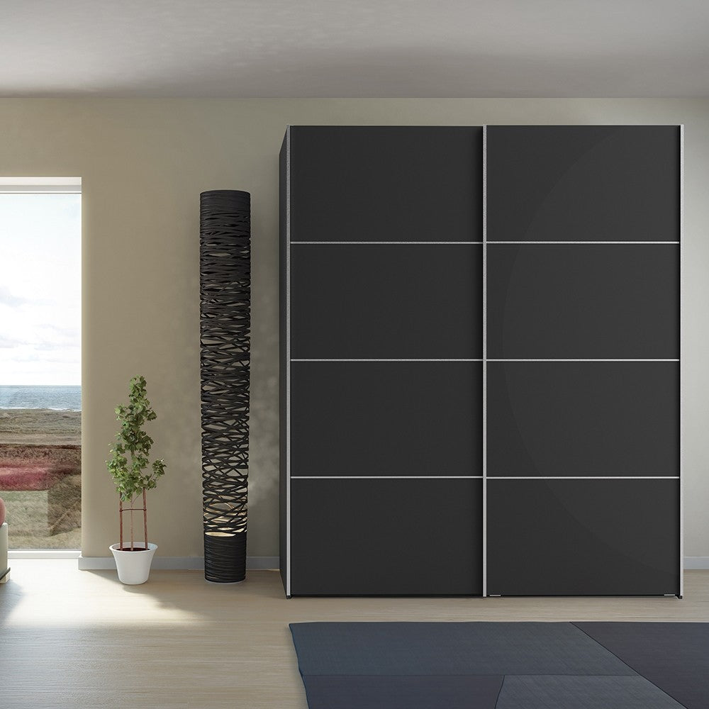 Verona 180cm Sliding Wardrobe with 2 Shelves