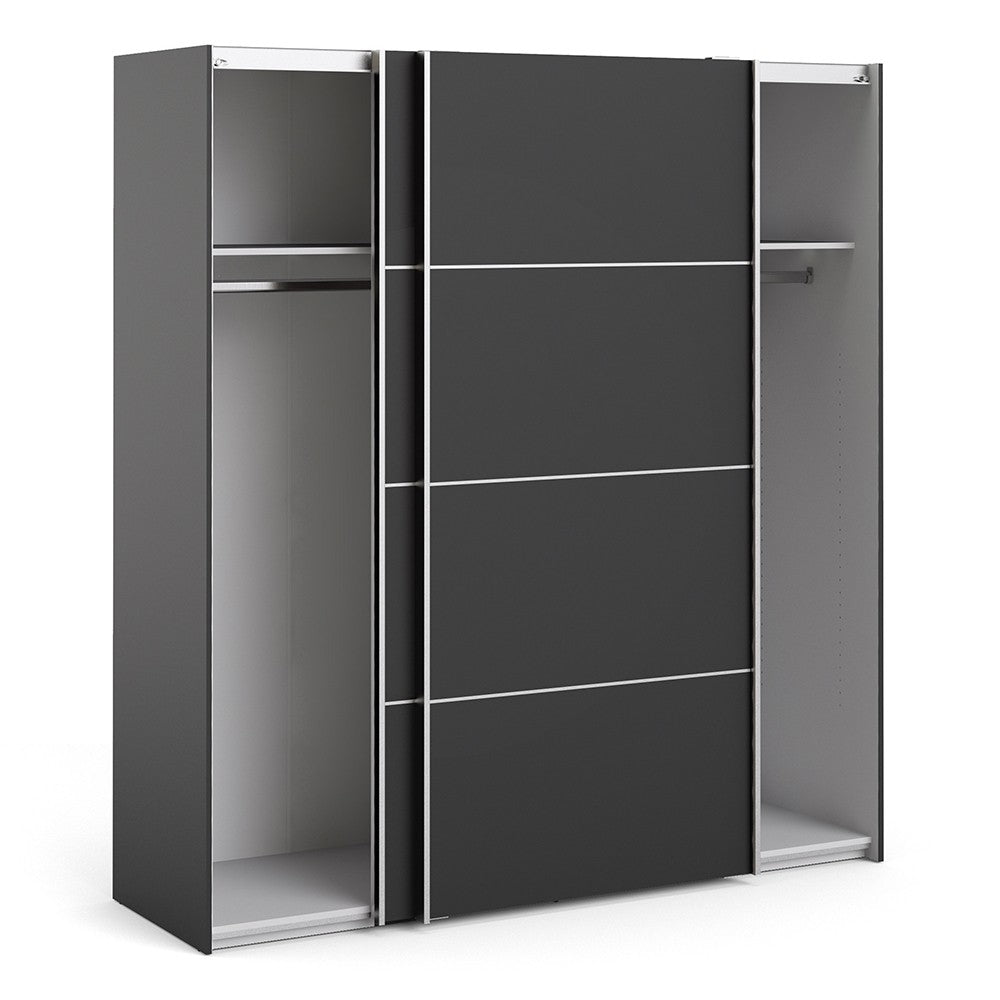 Verona 180cm Sliding Wardrobe with 2 Shelves