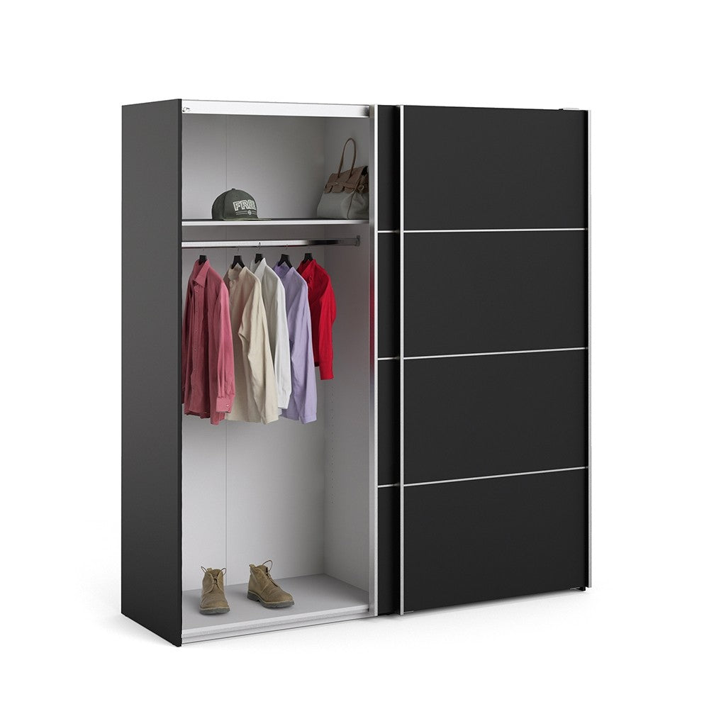 Verona 180cm Sliding Wardrobe with 2 Shelves