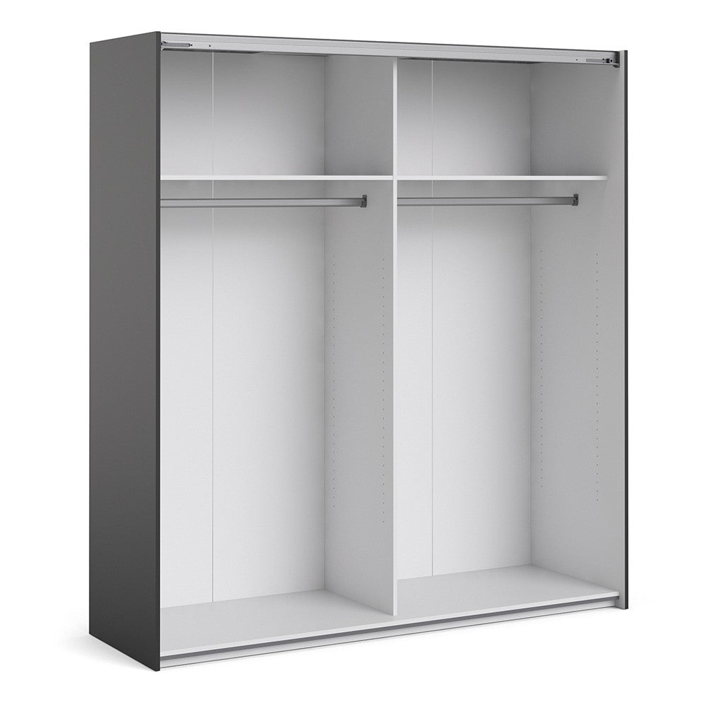 Verona 180cm Sliding Wardrobe with 2 Shelves