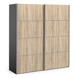 Verona 180cm Sliding Wardrobe with 2 Shelves