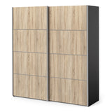 Verona 180cm Sliding Wardrobe with 2 Shelves