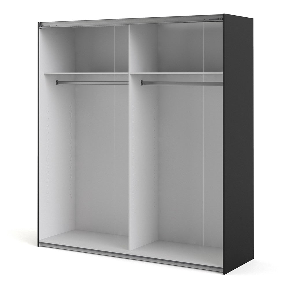 Verona 180cm Sliding Wardrobe with 2 Shelves