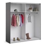 Verona 180cm Sliding Wardrobe with 2 Shelves