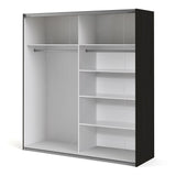 Verona 180cm Sliding Wardrobe with 5 Shelves