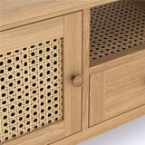 Cypress 2 Door 1 Drawer Wide Rattan TV Unit