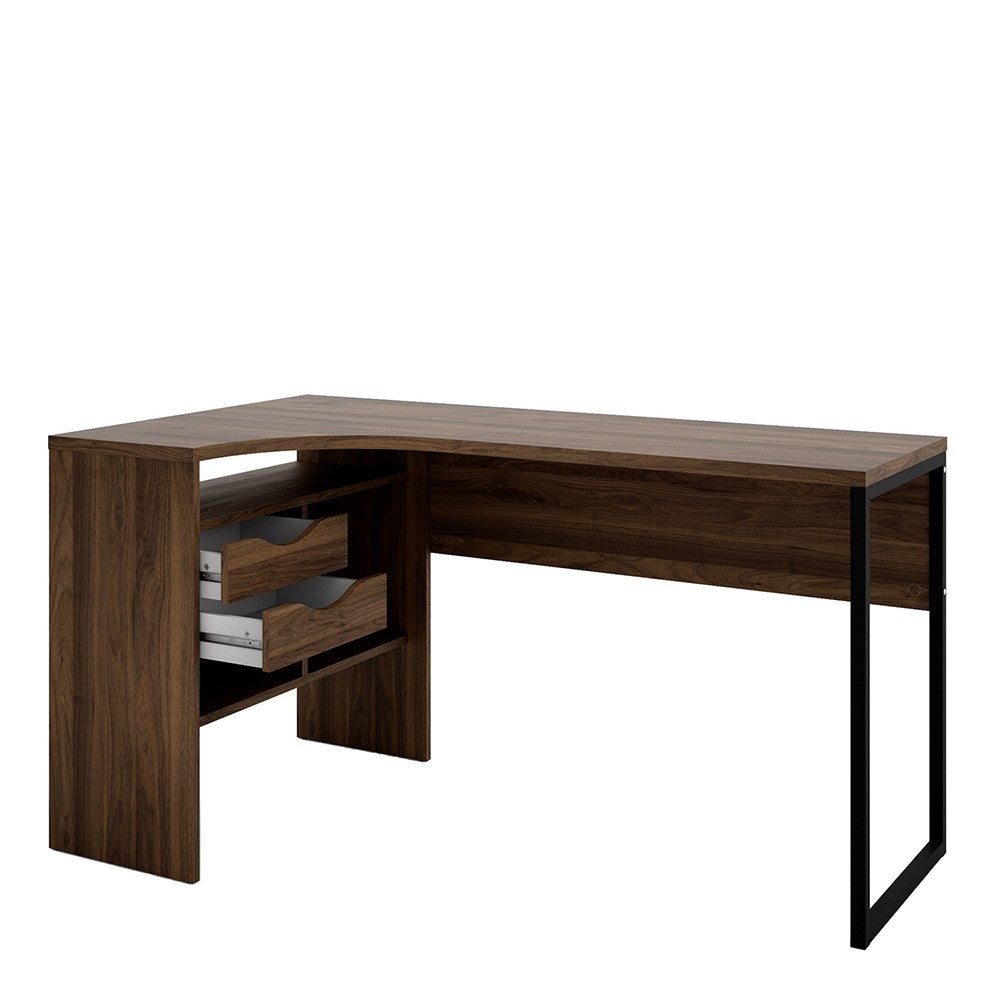 Function Plus Corner Desk with 2 Drawers