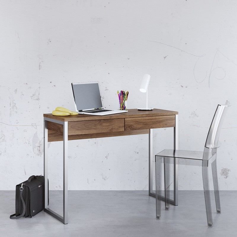 Function Oak Plus Desk with 2 Drawers