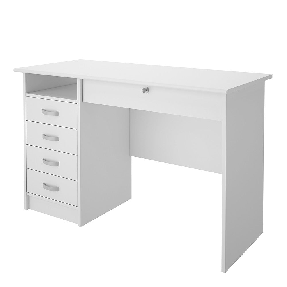 Function Plus Desk with 5 Drawers