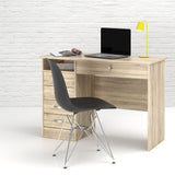 Function Plus Desk with 5 Drawers