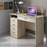 Function Plus Desk with 5 Drawers