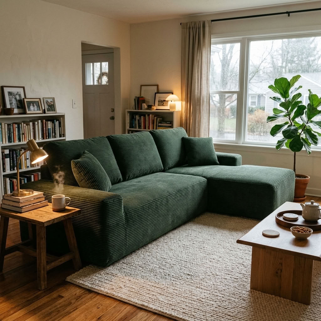 Cove Boneless Compressed Corner Chaise Sofa