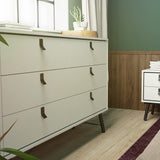 Winslow Rustic Wide Double 6 Drawer Chest