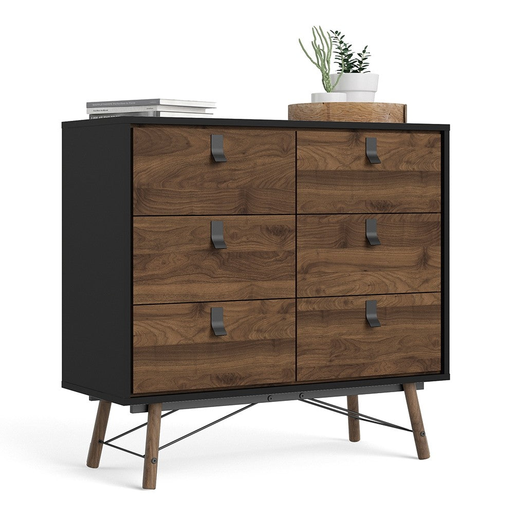 Winslow Rustic Double Chest of 6 Drawers